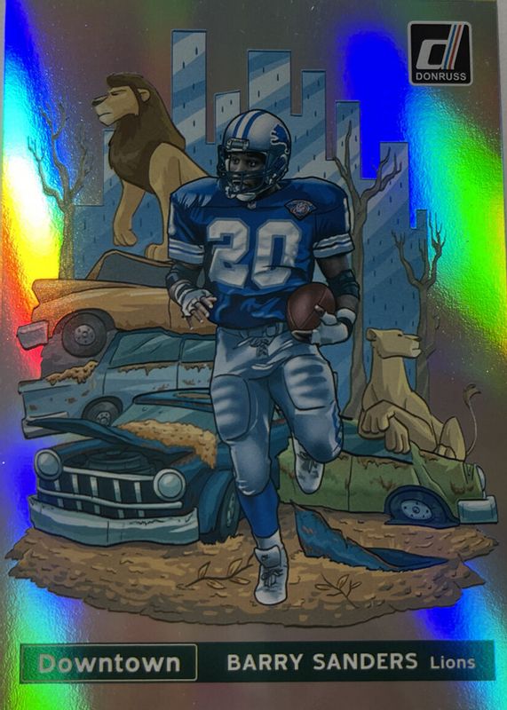 Barry Sanders 2021 Donruss #DT-14 Downtown /(SSP) PSA 10