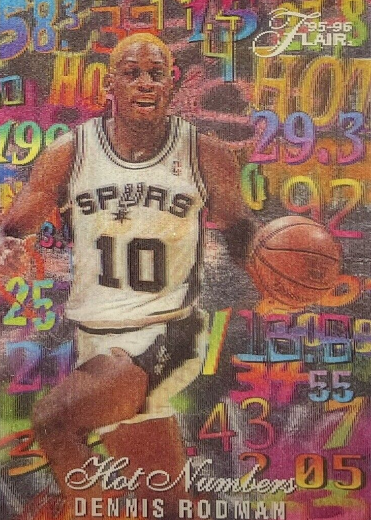 Dennis Rodman 1995 Flair #13 Hot Numbers Price Guide