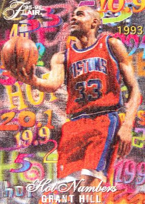 Grant Hill 1996 SkyBox Z-Force #3 Big Men on Court - Z-Peat RAW 