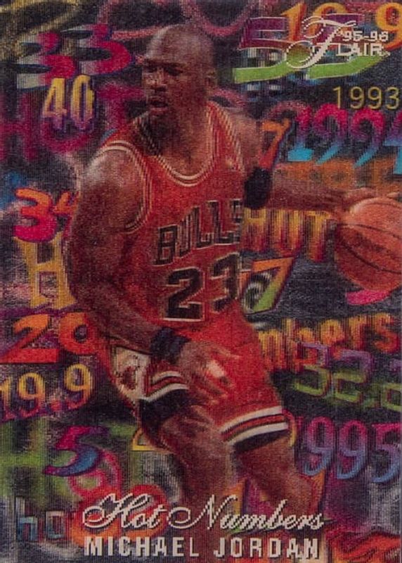 Michael Jordan 1995 Flair #4 Hot Numbers SGC 10