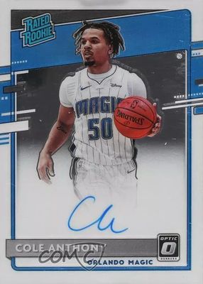 Cole Anthony 2020 National Treasures #149 Rookie Patch Auto
