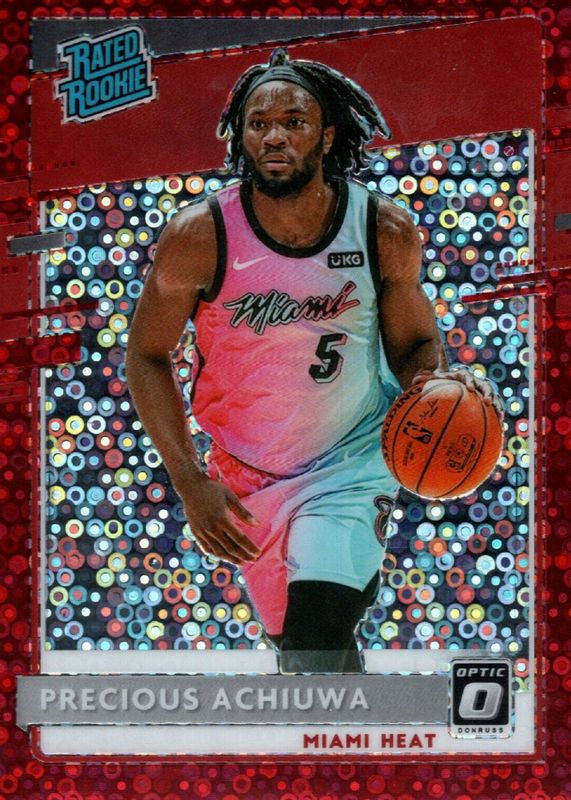 Precious Achiuwa 2020 Optic #170 Fast Break Red /85 Rookie BGS 9