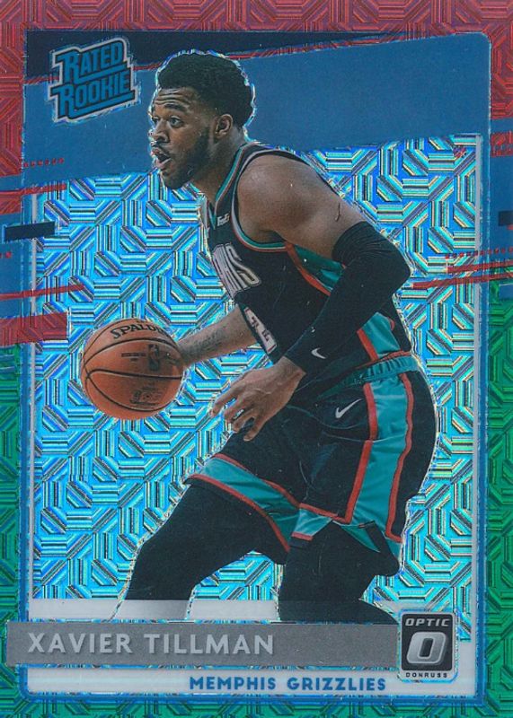 Xavier Tillman 2020 Optic #185 Choice Red & Green Rookie SGC 10