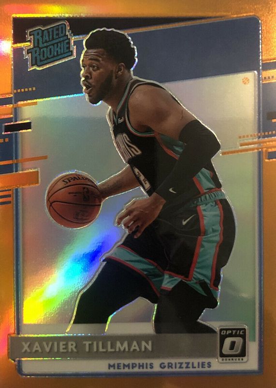 Xavier Tillman 2020 Optic #185 Orange /199 Rookie PSA 10