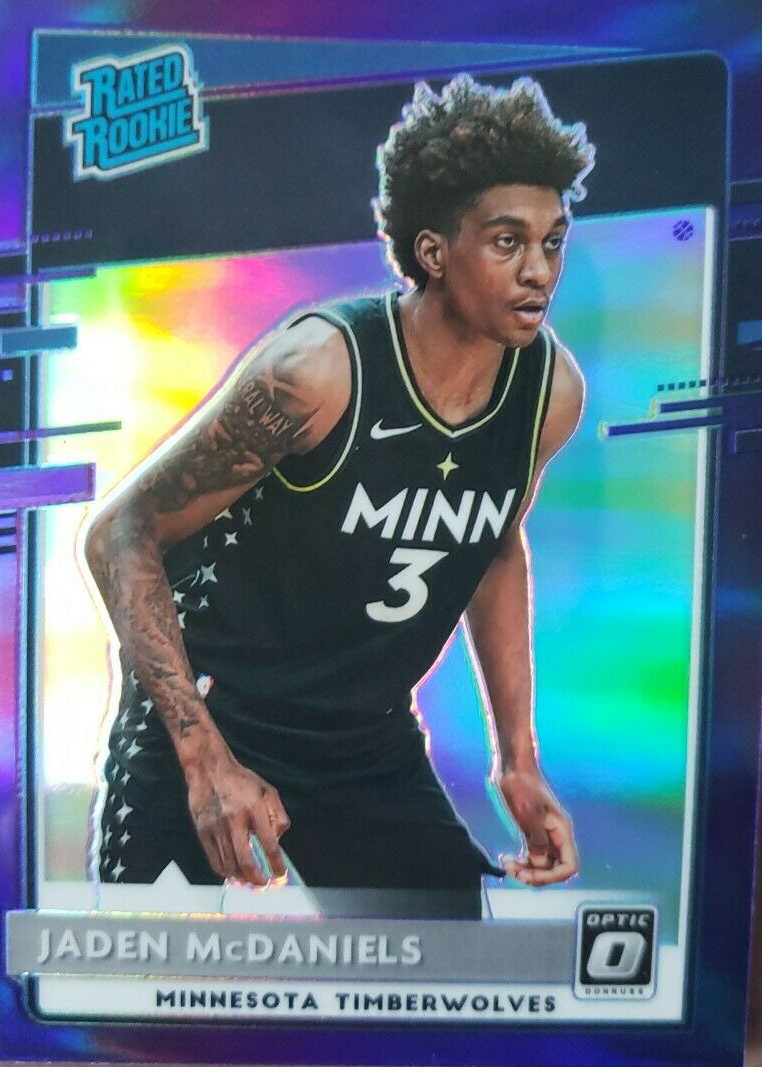Jaden McDaniels 2020 Optic #178 Purple Price Guide - Sports Card