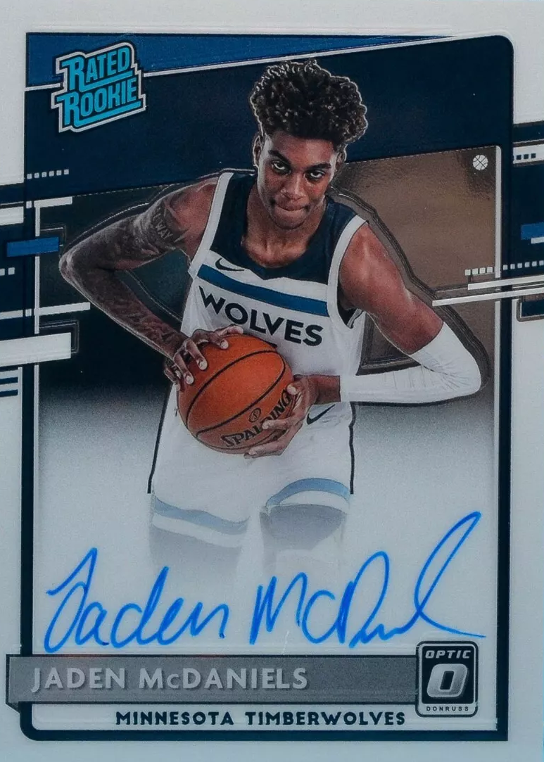 【激レア期間限定出品・1/1 RC auto】Jaden Mcdaniels Jaden Mc Daniels Cards: Values, Rookies | Collectibles.com