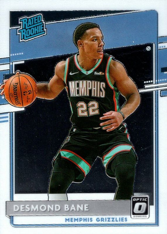 Desmond Bane 2020 Optic #180 Base Rookie RAW