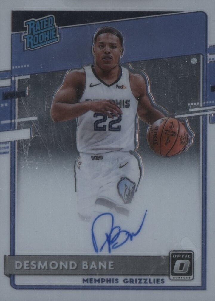 Desmond Bane 2020 Optic #180 Rated Rookie Signatures Price Guide 