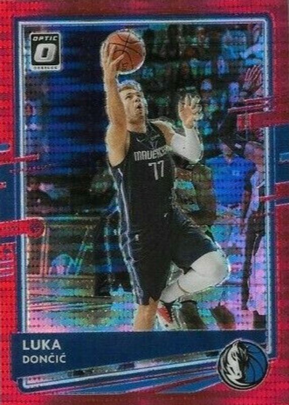 Luka Doncic 2020 Optic #86 Red Pulsar PSA 10