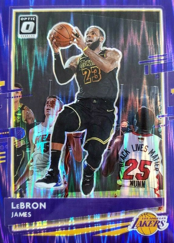 LeBron James 2020 Optic #13 Purple Shock SGC 10