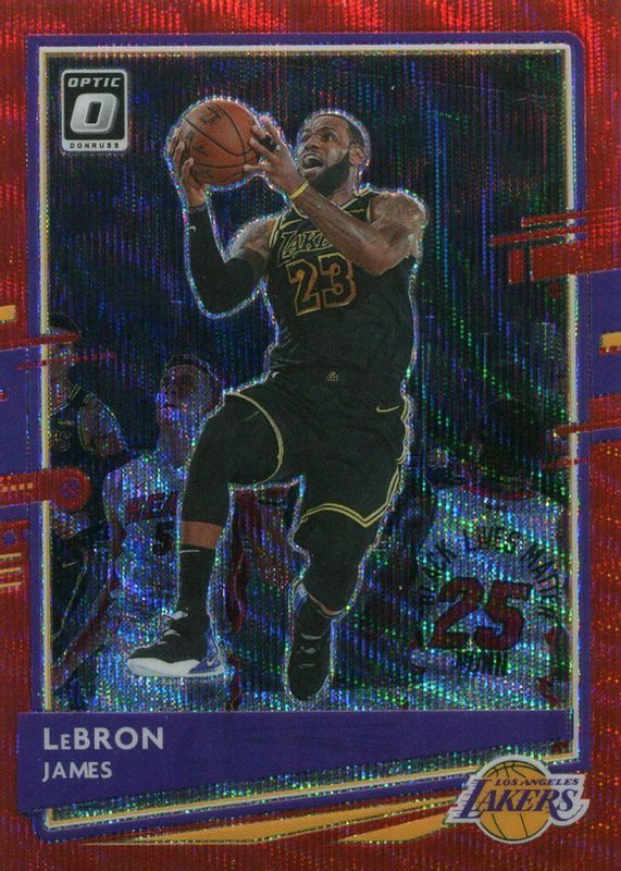 LeBron James 2020 Optic #13 Red Wave SGC 9.5