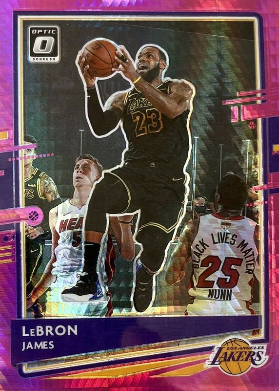 LeBron James 2020 Optic #13 Hyper Pink PSA 10