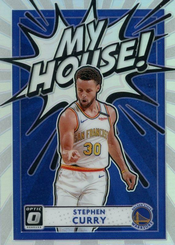 Stephen Curry 2020 Optic #5 My House! - Holo PSA 10