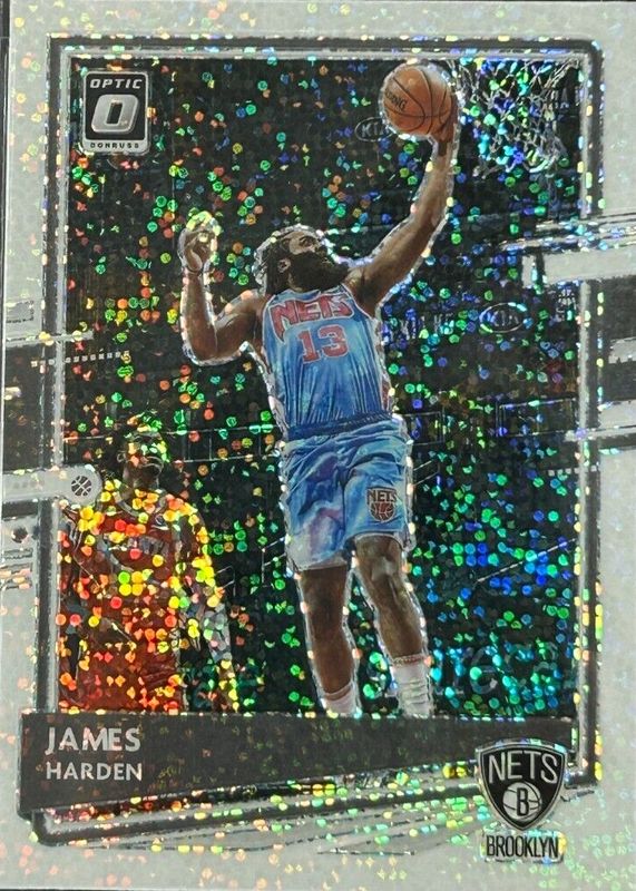 James Harden 2020 Optic #134 White Sparkle /(SSP) RAW