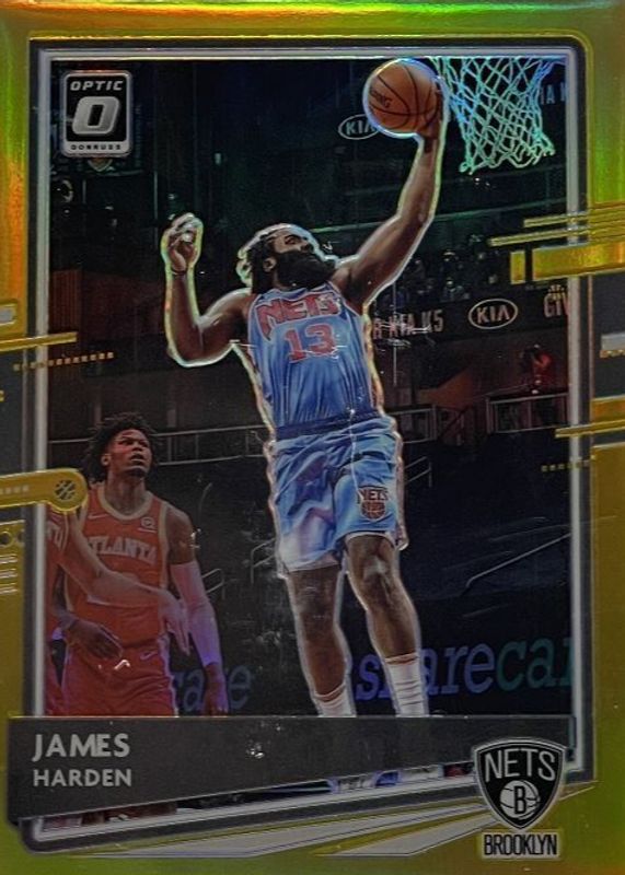 James Harden 2020 Optic #134 Gold /10 RAW