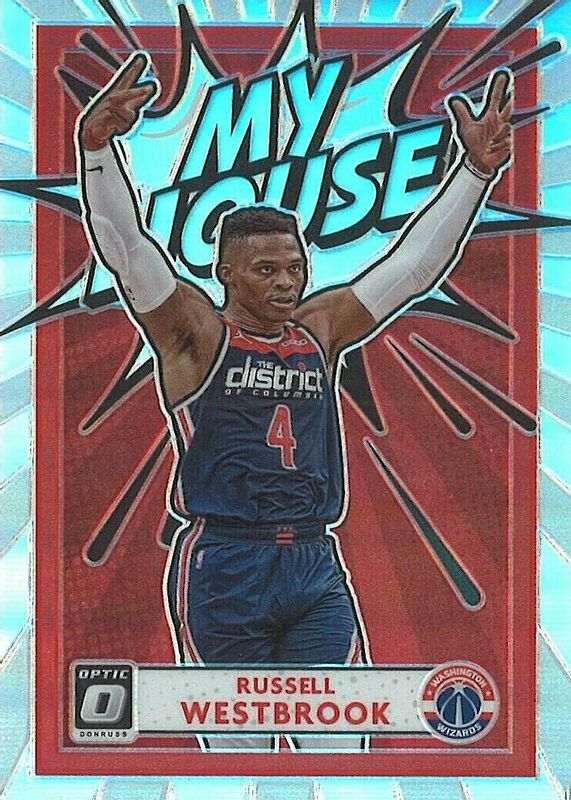 Russell Westbrook 2020 Optic #14 My House! - Holo PSA 10