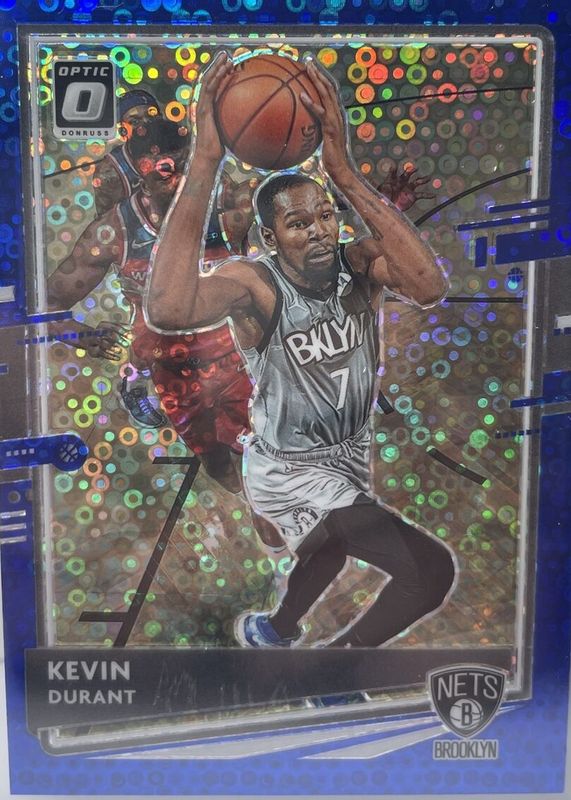 Kevin Durant 2020 Optic #136 Fast Break Blue /50 RAW