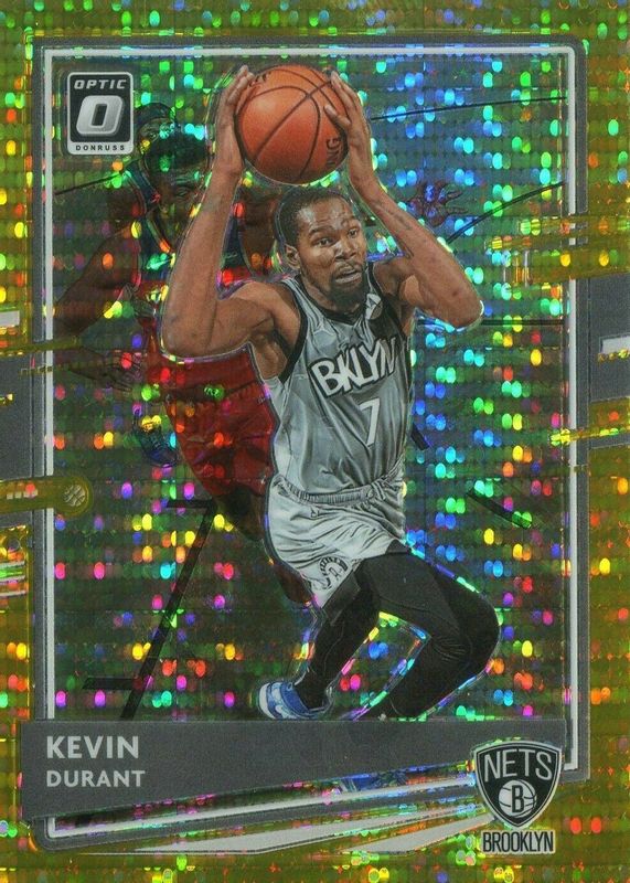 Kevin Durant 2020 Optic #136 Gold Pulsar /10 RAW