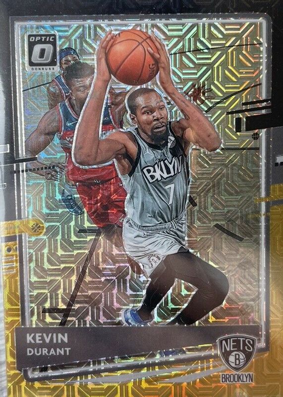 Kevin Durant 2020 Optic #136 Choice Black & Gold /8 BGS 9.5