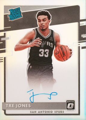 Tre Jones 2020 Contenders #120 Rookie Ticket Auto - Finals