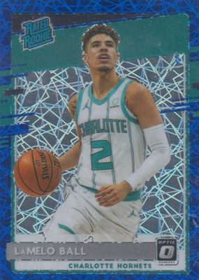 HGA GRADED LaMelo Ball 2020-21 NBA Hoops Rookie Purple Explosion 9 MINT