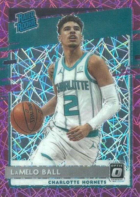 LaMelo Ball 2020 Optic #153 Pink Velocity /79 Rookie SGC 9