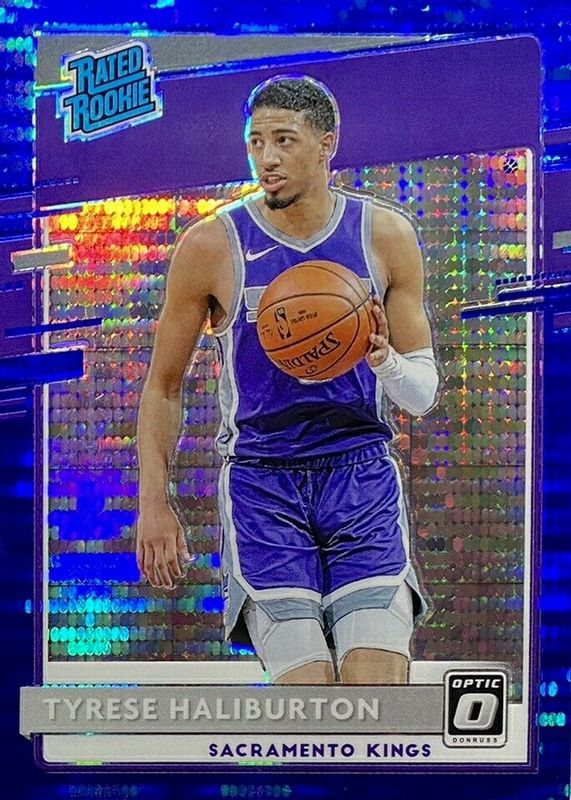 Tyrese Haliburton 2020 Optic #162 Blue Pulsar Rookie BGS 10 PRISTINE