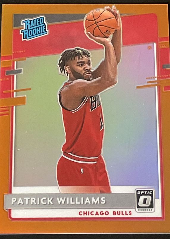 Patrick Williams 2020 Optic #154 Orange /199 Rookie PSA 9