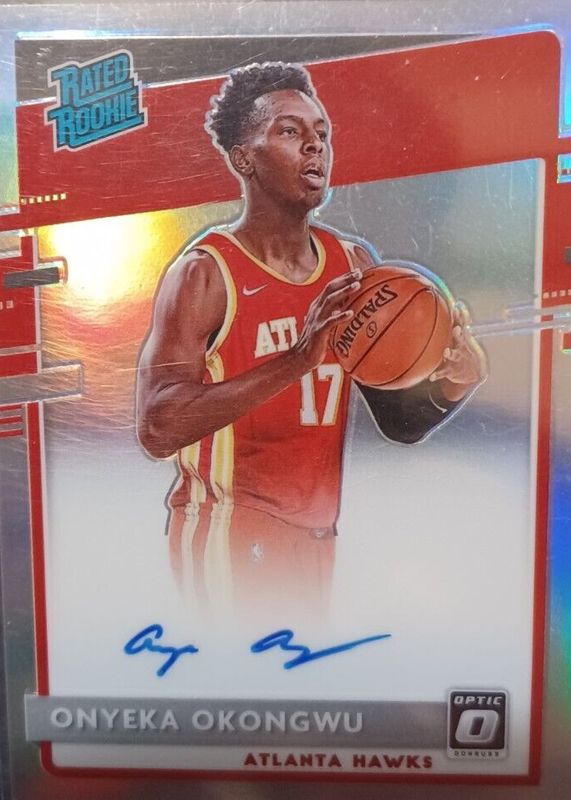 Onyeka Okongwu 2020 Optic #156 Rated Rookie Signatures - Holo PSA 10