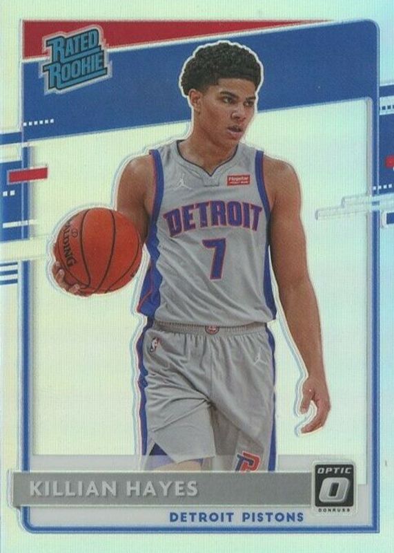 Killian Hayes 2020 Optic #157 Holo Rookie RAW