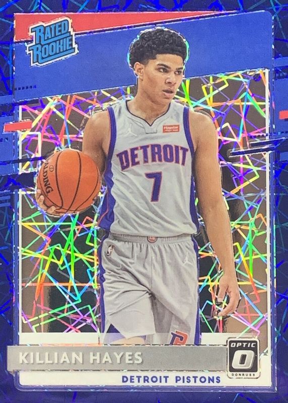 Killian Hayes 2020 Optic #157 Blue Velocity Rookie RAW