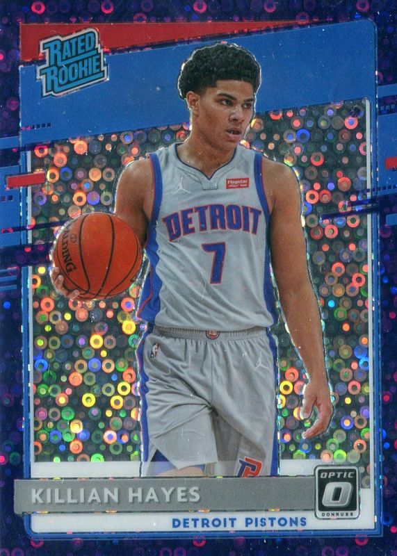 Killian Hayes 2020 Optic #157 Fast Break Purple /95 Rookie RAW