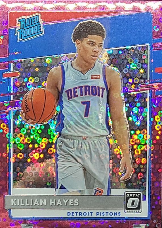 Killian Hayes 2020 Optic #157 Fast Break Pink /20 Rookie BGS 9.5