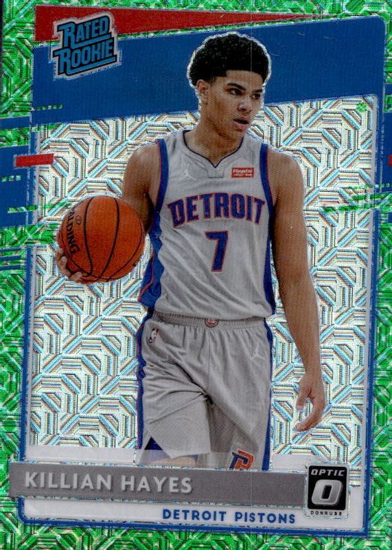 Killian Hayes 2020 Optic #157 Choice Dragon /(SSP) Rookie RAW