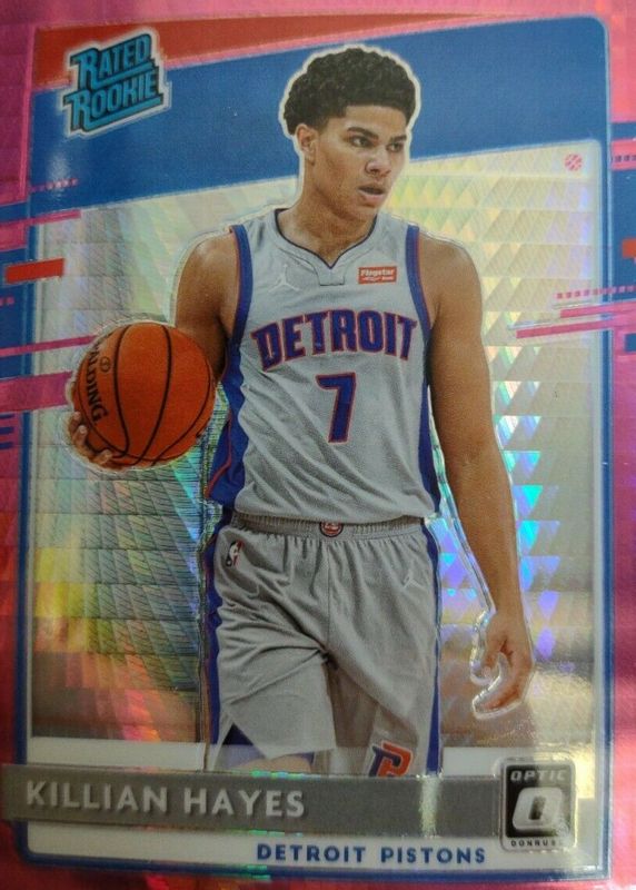 Killian Hayes 2020 Optic #157 Hyper Pink Rookie SGC 9.5