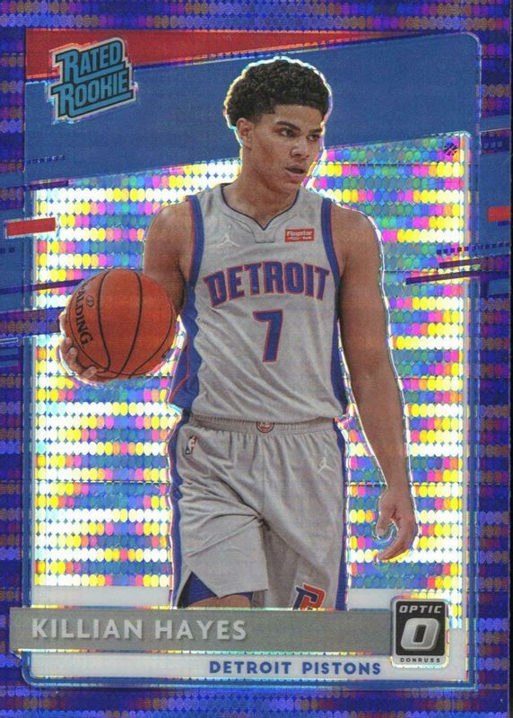 Killian Hayes 2020 Optic #157 Target Purple Pulsar Rookie SGC 10