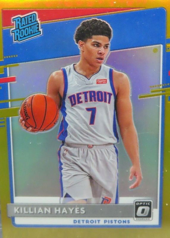 Killian Hayes 2020 Optic #157 Gold /10 Rookie SGC 10