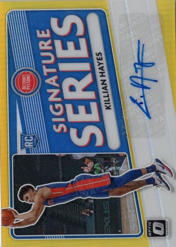 Killian Hayes 2020 Optic #SS-KLH Signature Series - Gold /10 Rookie RAW