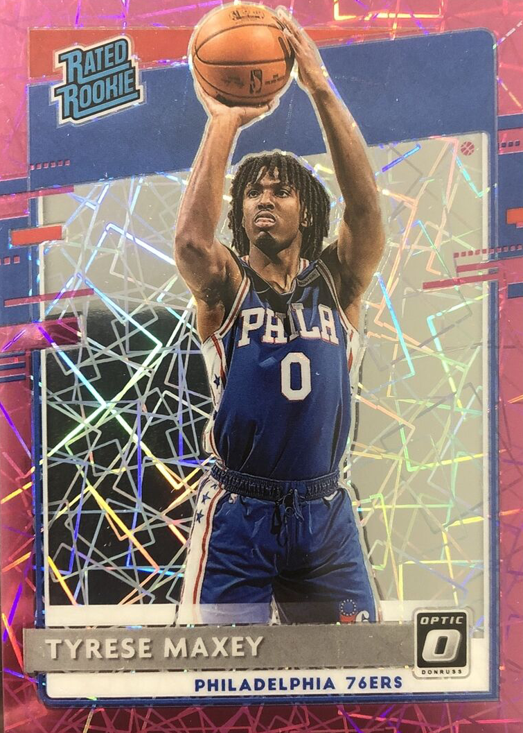 Tyrese Maxey 2020 Optic #171 Pink Velocity /79 Price Guide