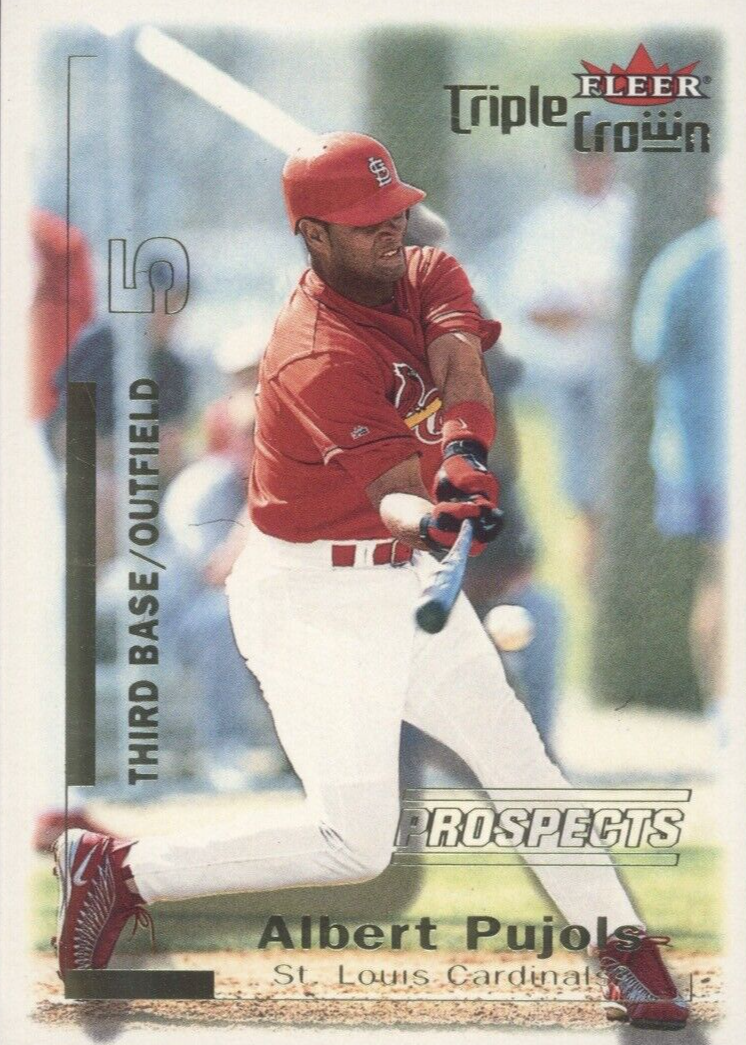 Albert Pujols 2001 Fleer Triple Crown #309 Extended Rookies /2999