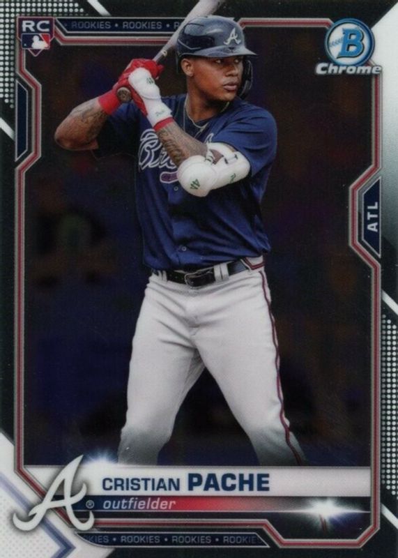 Cristian Pache 2021 Bowman Chrome #69 Base Rookie PSA 10