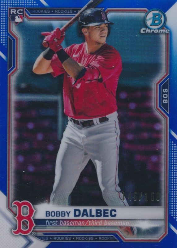 Bobby Dalbec 2021 Bowman Chrome #1 Blue Refractor /150 Rookie SGC 9.5