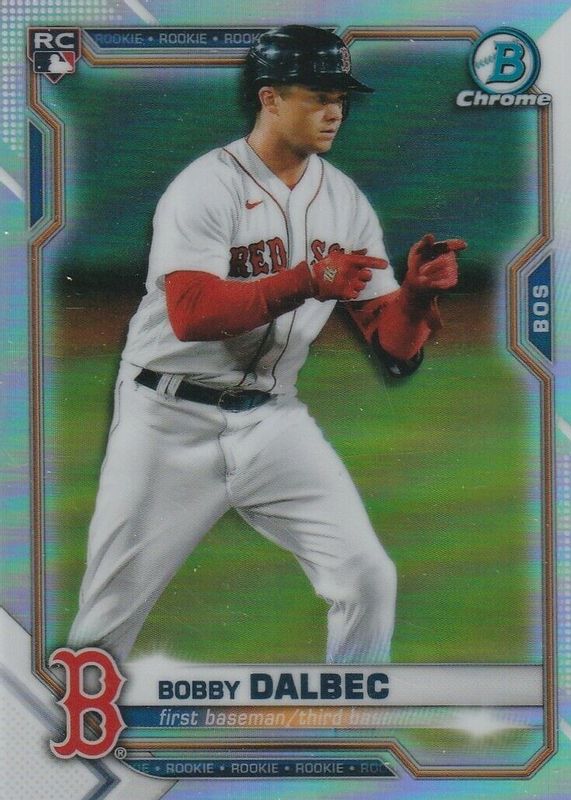 Bobby Dalbec 2021 Bowman Chrome #1 SP Rookie Image Variation Rookie PSA 9