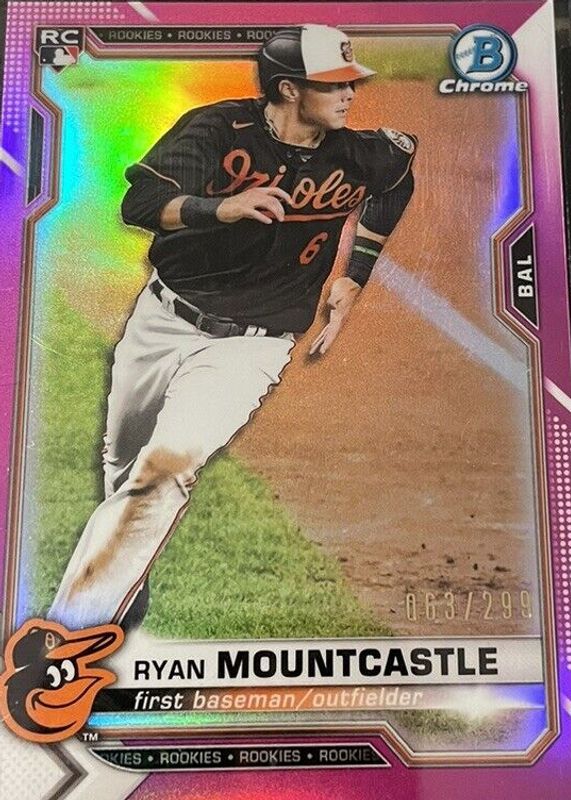 Ryan Mountcastle 2021 Bowman Chrome #64 Pink Refractor /299 Rookie PSA 10