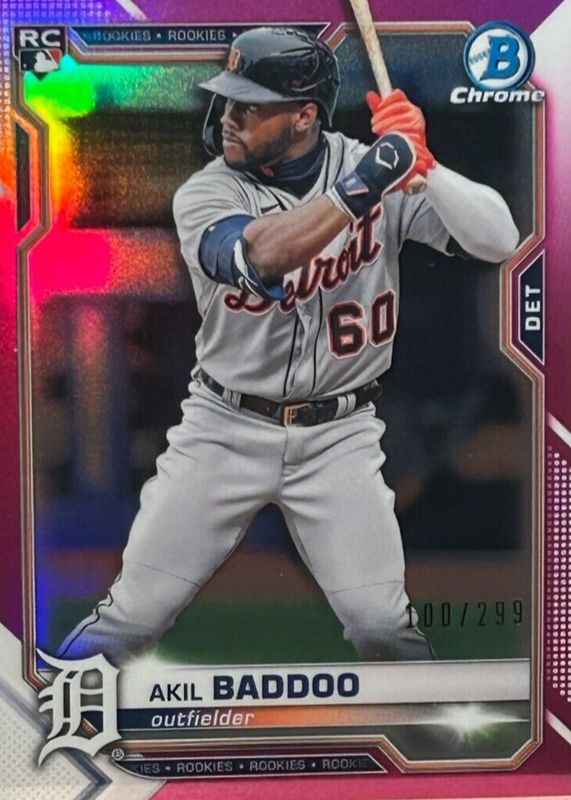 2021 Bowman Chrome #34 Pink Refractor /299