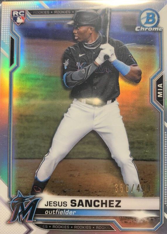 Jesus Sanchez 2021 Bowman Chrome #35 Refractor /499 Rookie SGC 9.5