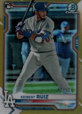 2021 Bowman Chrome #70 Gold Refractor /50