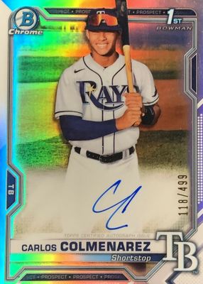2021 Bowman Chrome #CPA-CC Prospect Auto - Refractor /499 (1st)