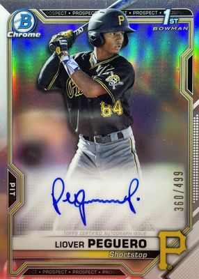 2021 Bowman Chrome #CPA-LP Prospect Auto - Refractor /499 (1st)