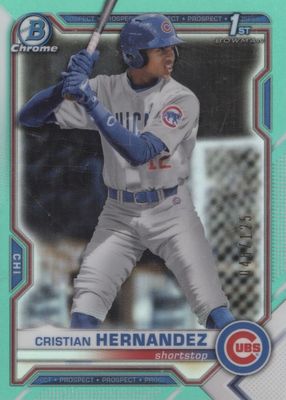 2021 Bowman Chrome #BCP-171 Prospects - Aqua Refractor /125 (1st)